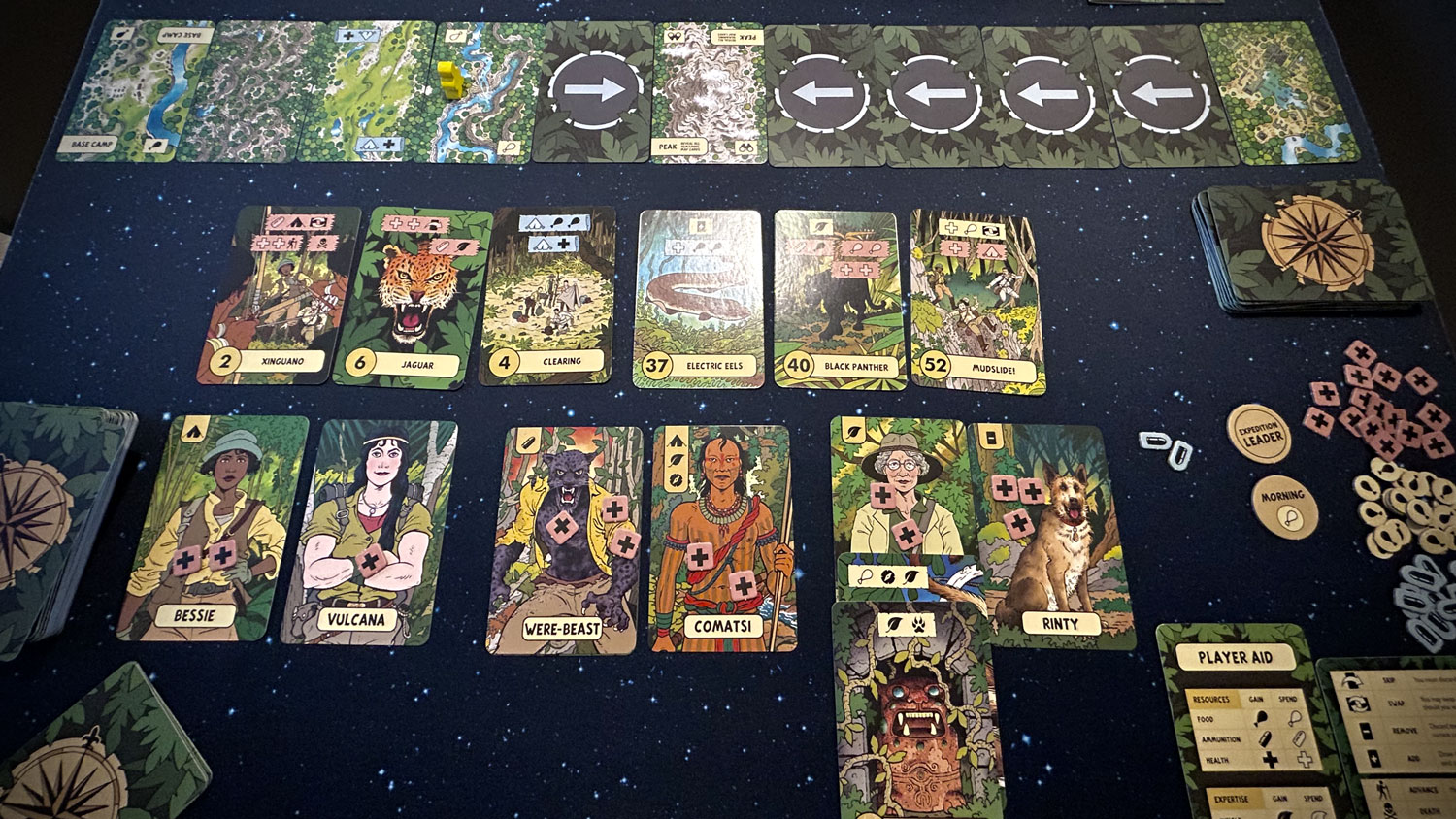 A game of The Lost Expedition underway