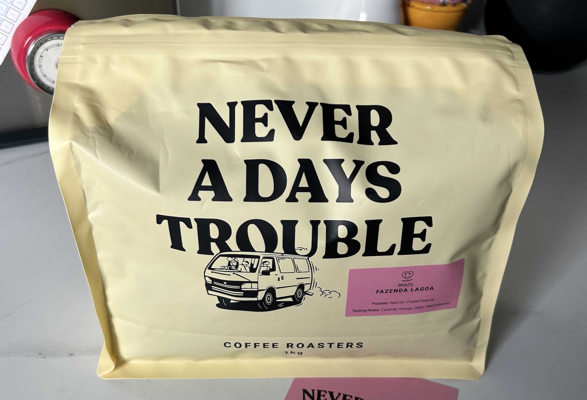 Never a Days Trouble Fazenda Lagoa coffee